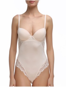 Моделирующее боди с формованной чашкой Mioocchi VIVIAN 7591 cipria, Цвет: cipria (пудровый), Размеры: 70B