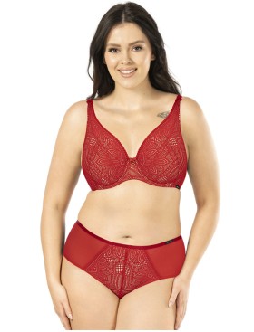 Кружевной бюстгальтер на косточках Mefemi DESIRE M bralette красный, Цвет: красный, Размеры: 70I, изображение 4