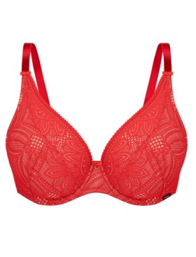 Кружевной бюстгальтер на косточках Mefemi DESIRE M bralette красный, Цвет: красный, Размеры: 70I, изображение 5