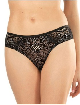 Кружевные стринги Mefemi DESIRE Stringi черный, Цвет: черный, Размеры: S