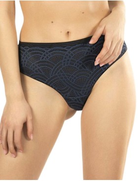 Кружевные стринги Mefemi DEBORA STRINGI индиго, Цвет: индиго, Размеры: S