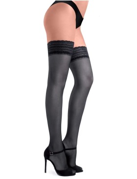 Чулки на силиконе Silca CA1108 CALZA PLUS 30 den nero, Цвет: черный, Размеры: 3, изображение 2