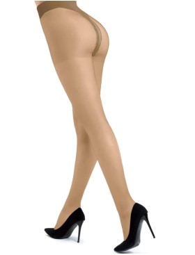 Прозрачные колготки Silca CL3127 COLLANT TOP LINEA 30 den playa, Цвет: бежевый, Размеры: 4