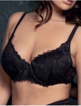 Бюстгальтер кружевной формованный Lormar COMFY nero, Цвет: nero (черный), Размеры: 70B