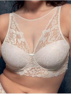 Кружевной бюстгальтер холтер Lormar STAR talco, Цвет: talco (пудровый), Размеры: 70B