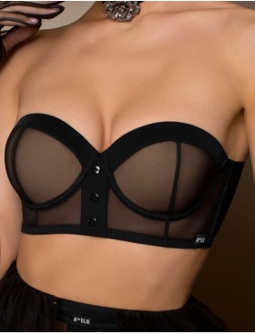 Бюстье с пуш-ап Amelie MARGO 2117 черный, Цвет: черный, Размеры: 80B, изображение 3