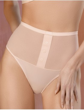 Стринги с высокой талией Amelie MARGO 2118-1 пудра, Цвет: пудра, Размеры: S