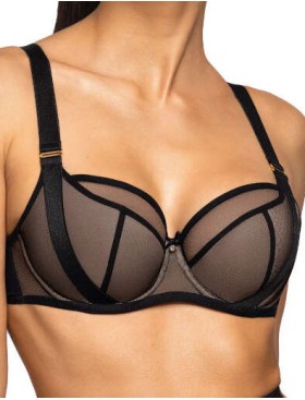 Бюстгальтер полумягкий MAT DENISE M-0201-21 czarny, Цвет: черный, Размеры: 90C