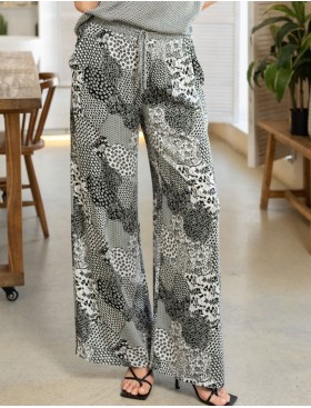 Комплект брюки и топ Mia-Amore AVELINA 5126, Цвет: черно-белый, Размеры: XL, изображение 5