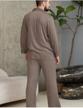 Мужская пижама Mia-Amore DONNA 5134, Цвет: коричневый, Размеры: XL, изображение 3