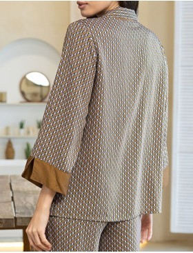 Пижама комплект жакет+брюки Mia-Amore DONNA 5136, Цвет: коричневый, Размеры: 4XL, изображение 5