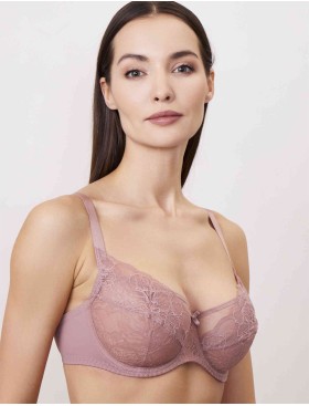 Бюстгальтер мягкая чашка балконет Milavitsa 124970 камелия, Цвет: камелия, Размеры: 75F, изображение 5