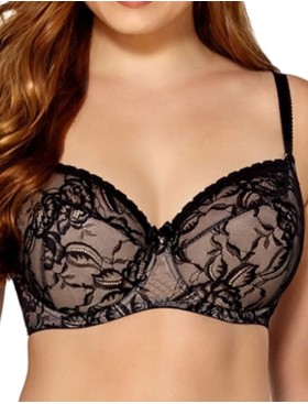 Бюстгальтер полумягкий Nipplex TATIANA PU черный, Цвет: черный, Размеры: 65L