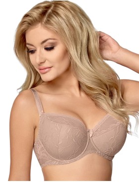 Бюстгальтер полумягкий Nipplex TATIANA PU мокка, Цвет: мокка, Размеры: 65M, изображение 3