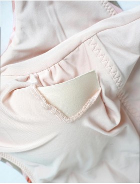 Слитный купальник с цветочным принтом UNICONF CBI266 TROPICAL FEVER, Цвет: розовый, Размеры: S, изображение 4