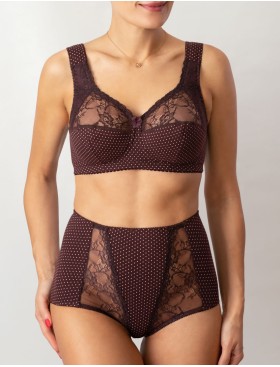 Бюстгальтер из хлопка Valmira 1101/С-1102/C вино в крапинку, Цвет: вино в крапинку, Размеры: 100G, изображение 7