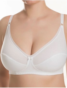 Бюстгальтер бескаркасный хлопковый Valmira 1103 белый, Цвет: белый, Размеры: 80A