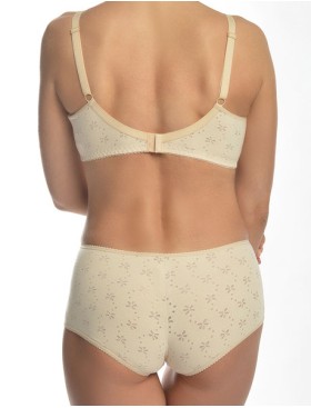 Бюстгальтер бескаркасный хлопковый Valmira 1103 бежевый, Цвет: бежевый, Размеры: 90D, изображение 5