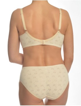 Бюстгальтер бескаркасный хлопковый Valmira 1103 бежевый, Цвет: бежевый, Размеры: 90D, изображение 7