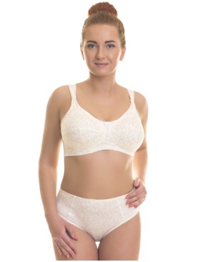 Хлопковый бюстгальтер для кормления Valmira 1131/C молоко с аметистом, Цвет: молоко с аметистом, Размеры: 75H, изображение 3