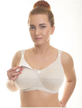 Льняной бюстгальтер для кормления Valmira 1131/L, Цвет: лен, Размеры: 100H, изображение 5