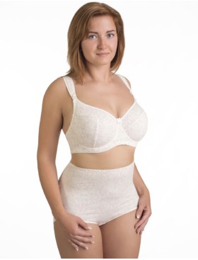 Бюстгальтер для кормления хлопковый Valmira 1132/C молоко с аметистом, Цвет: молоко с аметистом, Размеры: 80F, изображение 2