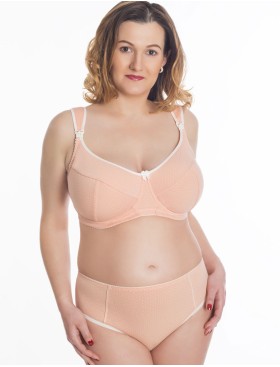 Бюстгальтер для кормления хлопковый Valmira 1132/C нектар персика в крапинку, Цвет: нектар персика в кра, Размеры: 85M, изображение 8