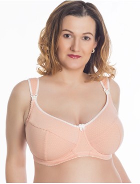 Бюстгальтер для кормления хлопковый Valmira 1132/C нектар персика в крапинку, Цвет: нектар персика в кра, Размеры: 85M, изображение 3