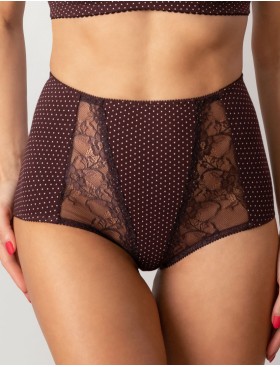 Высокие хлопковые трусы Valmira 2918/C вино в крапинку, Цвет: вино в крапинку, Размеры: M, изображение 3