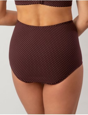 Высокие хлопковые трусы Valmira 2918/C вино в крапинку, Цвет: вино в крапинку, Размеры: M, изображение 2