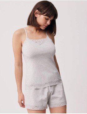 Женская пижама с шортами Ysabel Mora 10559 SET серый, Цвет: серый, Размеры: S