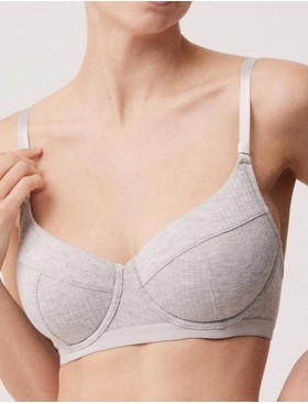 Бюстгальтер из микромодала Ysabel Mora 10569 LINGERIE серый, Цвет: серый, Размеры: 90B