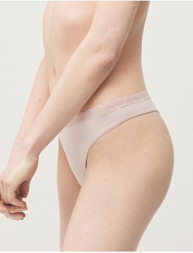 Набор хлопковых стрингов Ysabel Mora 19396 INTIMATES (2 шт), Цвет: пудровый+молочный, Размеры: S, изображение 2