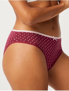 Хлопковые трусы слипы 2 шт Ysabel Mora 19505 INTIMATES, Цвет: светло-розовый+вишне, Размеры: S, изображение 2