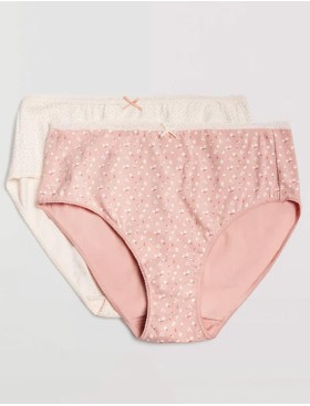 Набор высоких трусов слипов 2 шт Ysabel Mora 19518 INTIMATES, Цвет: пудровый+экрю, Размеры: 2XL, изображение 4