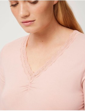 Хлопковая кофта Ysabel Mora 19519 INTIMATES пудровый, Цвет: пудровый, Размеры: S, изображение 3