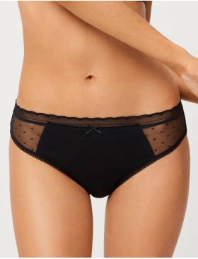 Хлопковые трусы слипы Ysabel Mora 19535 INTIMATES черный, Цвет: черный, Размеры: S