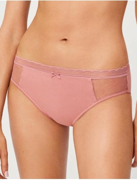 Хлопковые трусы слипы Ysabel Mora 19535 INTIMATES пыльная роза, Цвет: пыльная роза, Размеры: S