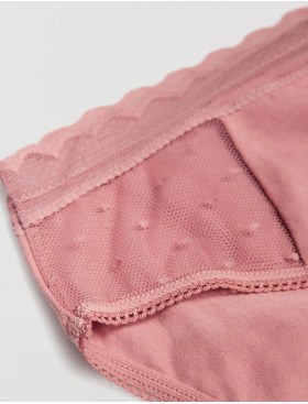 Хлопковые трусы слипы Ysabel Mora 19535 INTIMATES пыльная роза, Цвет: пыльная роза, Размеры: S, изображение 4