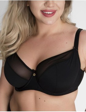 Бюстгальтер полумягкий Akcent 1005 PU черный, Цвет: черный, Размеры: 70I