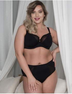 Бюстгальтер полумягкий Akcent 1005 PU черный, Цвет: черный, Размеры: 70I, изображение 4