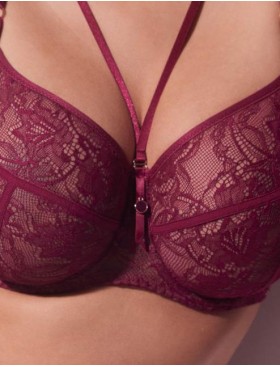 Бюстгальтер кружевной мягкий Alles CHIARA M фуксия, Цвет: фуксия, Размеры: 75H, изображение 4