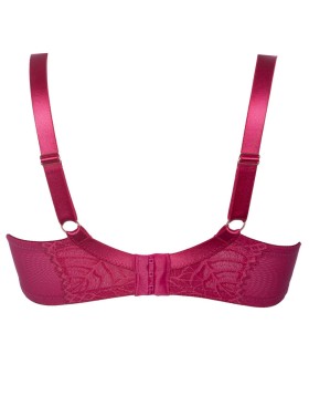 Кружевной бюстгальтер балконет Alles BEVERLY M фуксия, Цвет: фуксия, Размеры: 70I, изображение 10