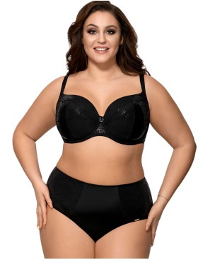 Купальный лиф с мерцающим узором плотная чашка Ava SK126 U, Цвет: черный, Размеры: 95D, изображение 2