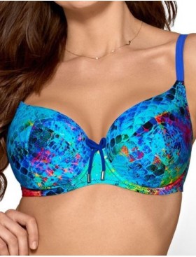 Верх купальника с уплотненной чашкой Ava SK107 U, Цвет: мульти, Размеры: 65E