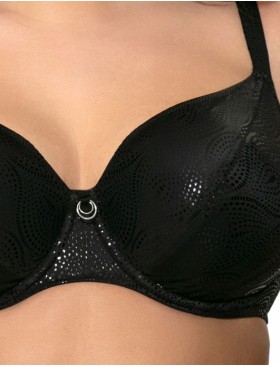 Купальный лиф с мерцающим узором мягкая чашка Ava SK127 M черный, Цвет: черный, Размеры: 85C, изображение 4