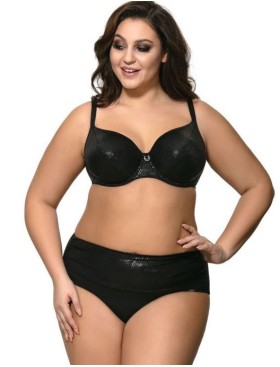 Купальный лиф с мерцающим узором мягкая чашка Ava SK127 M черный, Цвет: черный, Размеры: 85C, изображение 2