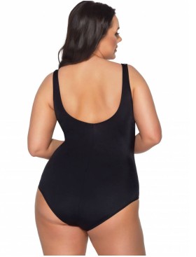 Купальник женский закрытый Ava SKJ 51 MOCCA, Цвет: чёрно-бежевый, Размеры: 75H, изображение 3