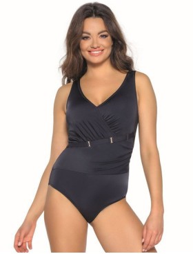 Черный закрытый купальник Ava SKJ48, Цвет: черный, Размеры: 95B, изображение 5