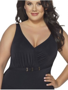 Черный закрытый купальник Ava SKJ48, Цвет: черный, Размеры: 95B, изображение 3